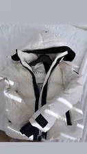 Mooseknuckles Gataga puffer jacket , white, used , size 8-10