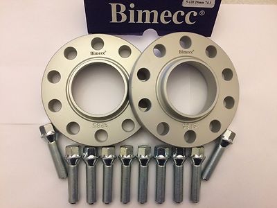 12mm BIMECC SILBER RADNABE ZENTRISCH DISTANZSCHEIBEN + 10 X 40mm SCHRAUBEN VOLKSWAGEN M14X1,5 572