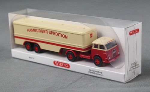 WIKING 051329/0513 29 H0,1:87 semirremolque maleta (MAN pausbacke) "Hamburger Sped." - Imagen 3 de 5