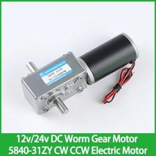 12v 24v DC Worm Gear Motor 5840-31ZY Double Output Shaft Adjustable Speed