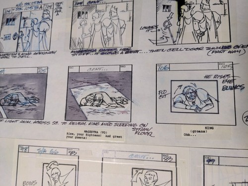 HE-MAN ANIMACIÓN CELS ARTE FILMACIÓN ARTE ESQUELETO She-Ra STORYBOARDS AÑOS 80 MOTU I7 - Imagen 10 de 11