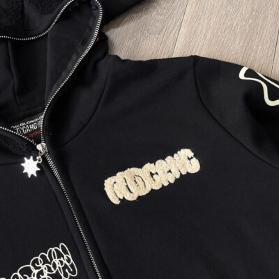 【激レア】Glo Gang Full Zip Hoodie Black サイズS Glo Style Gang The Glory Full Zip Hoodie Black cartoon print