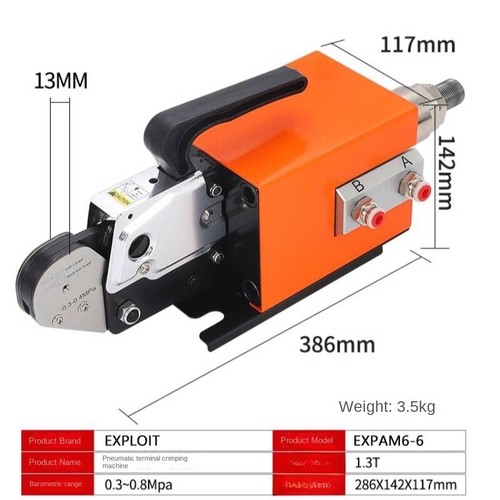 Pneumatische Crimpklemme Automatische Kabelendklemme Crimpmaschine - Bild 2 von 8