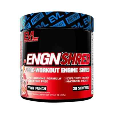 EVL Nutrition ENGN SHRED Pre Engine Fruit Punch 237g / 30 serv 09/25 + Proben
