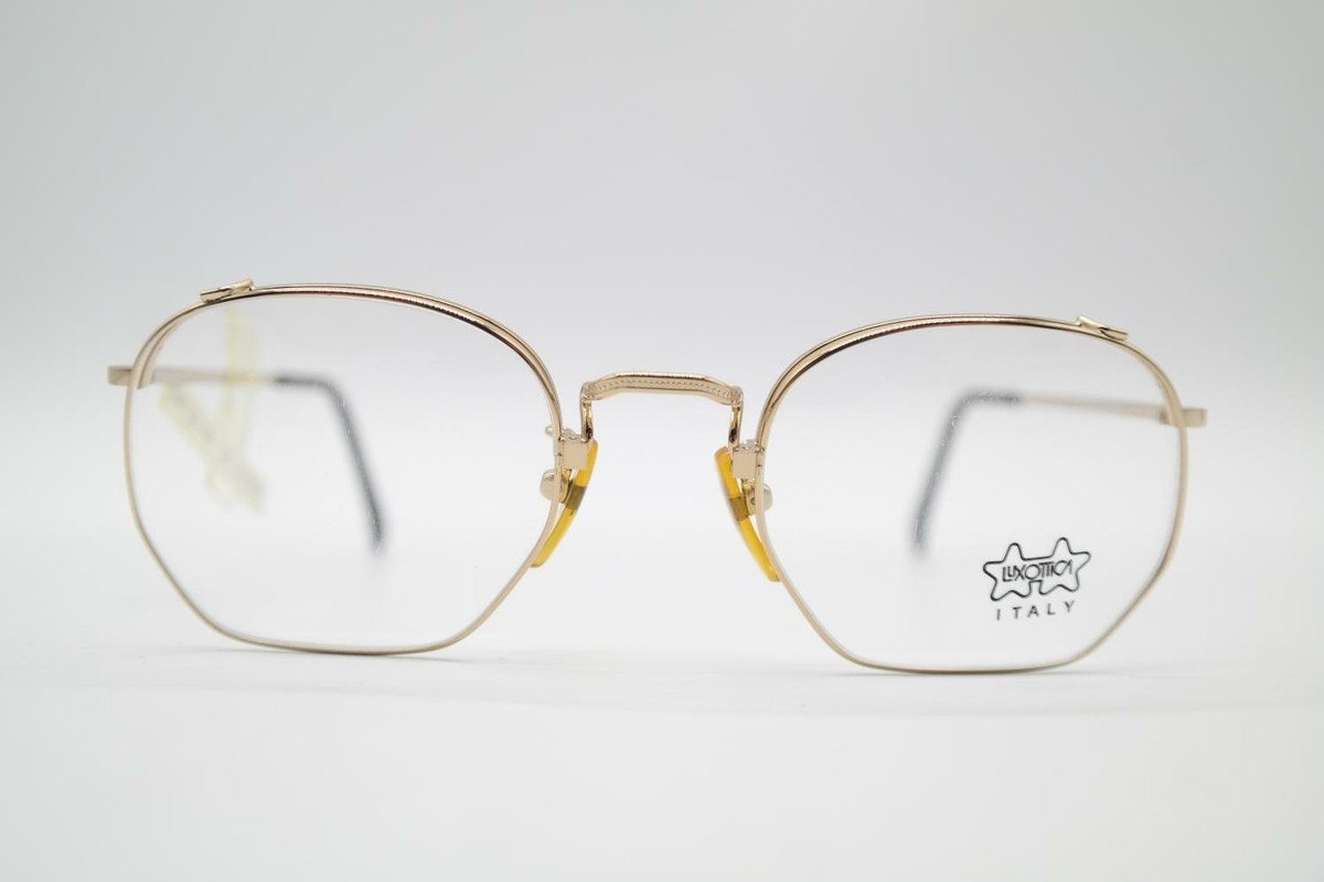 Lunettes Vintage Luxottica 2158 - Monture Or Cuivre Ovale - Neuve Sans étiquette - Unisexe