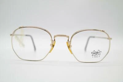 Lunettes Vintage Luxottica 1166 Or Ovales Monture NOS - Photo 1/4