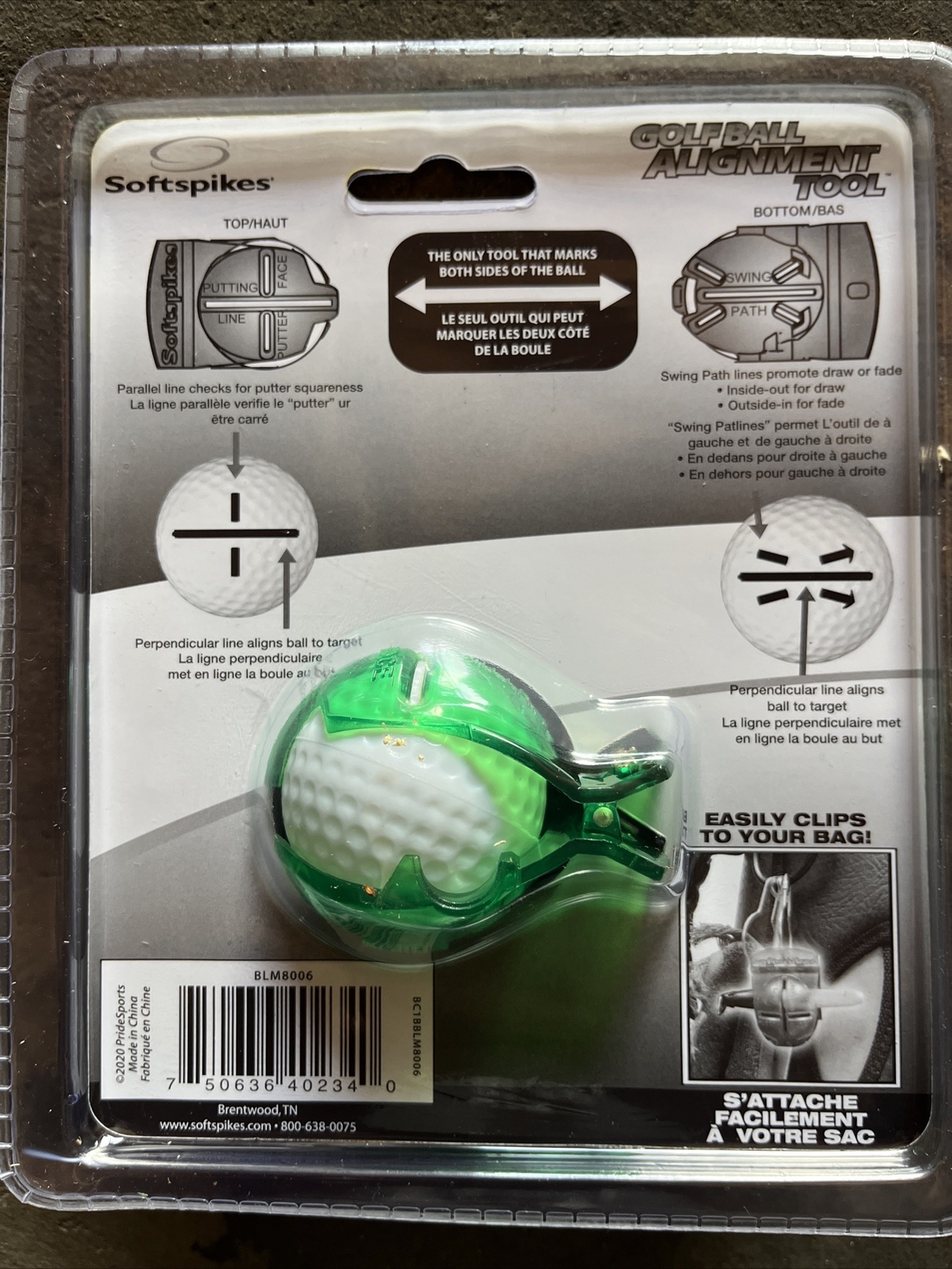 Softspikes Golf Ball Alignment Tool with Mini Sharpie Included eBay