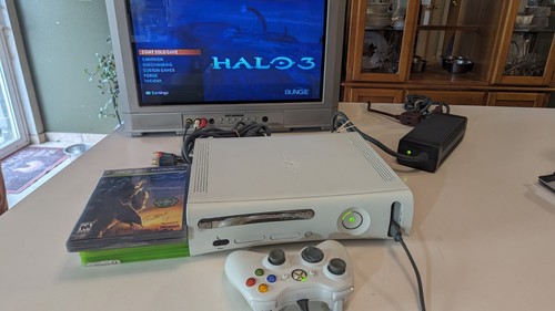 Microsoft XBox 360 Core Matte White Video Game Console 7 Games Controller - Picture 18 of 24