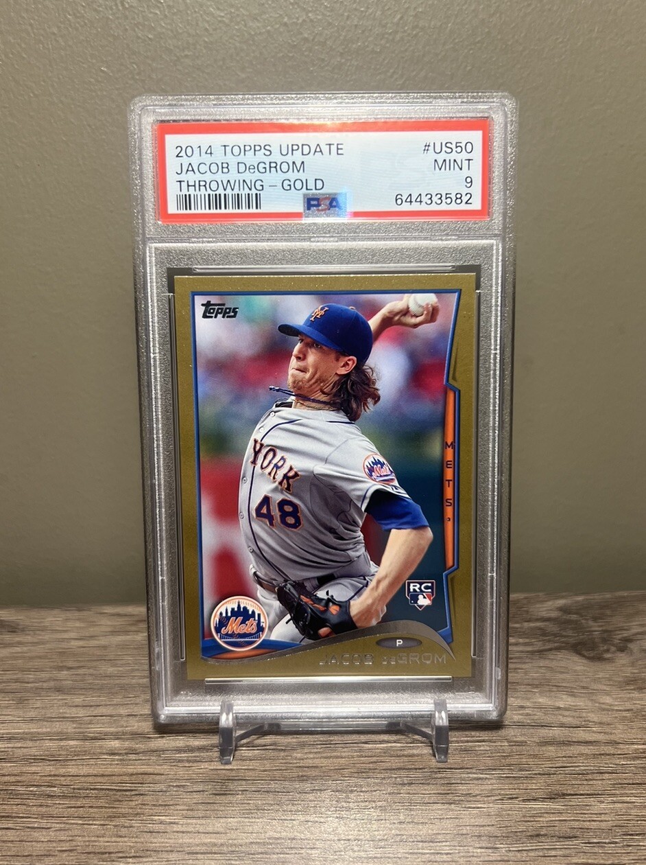 2014 Topps Update Gold Jacob DeGrom RC #US50 PSA 9 POP 90