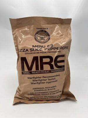 MRE (Meal - Ready -  to Eat) You pick the meal 1-24 Menu (1 Meal) Sealed