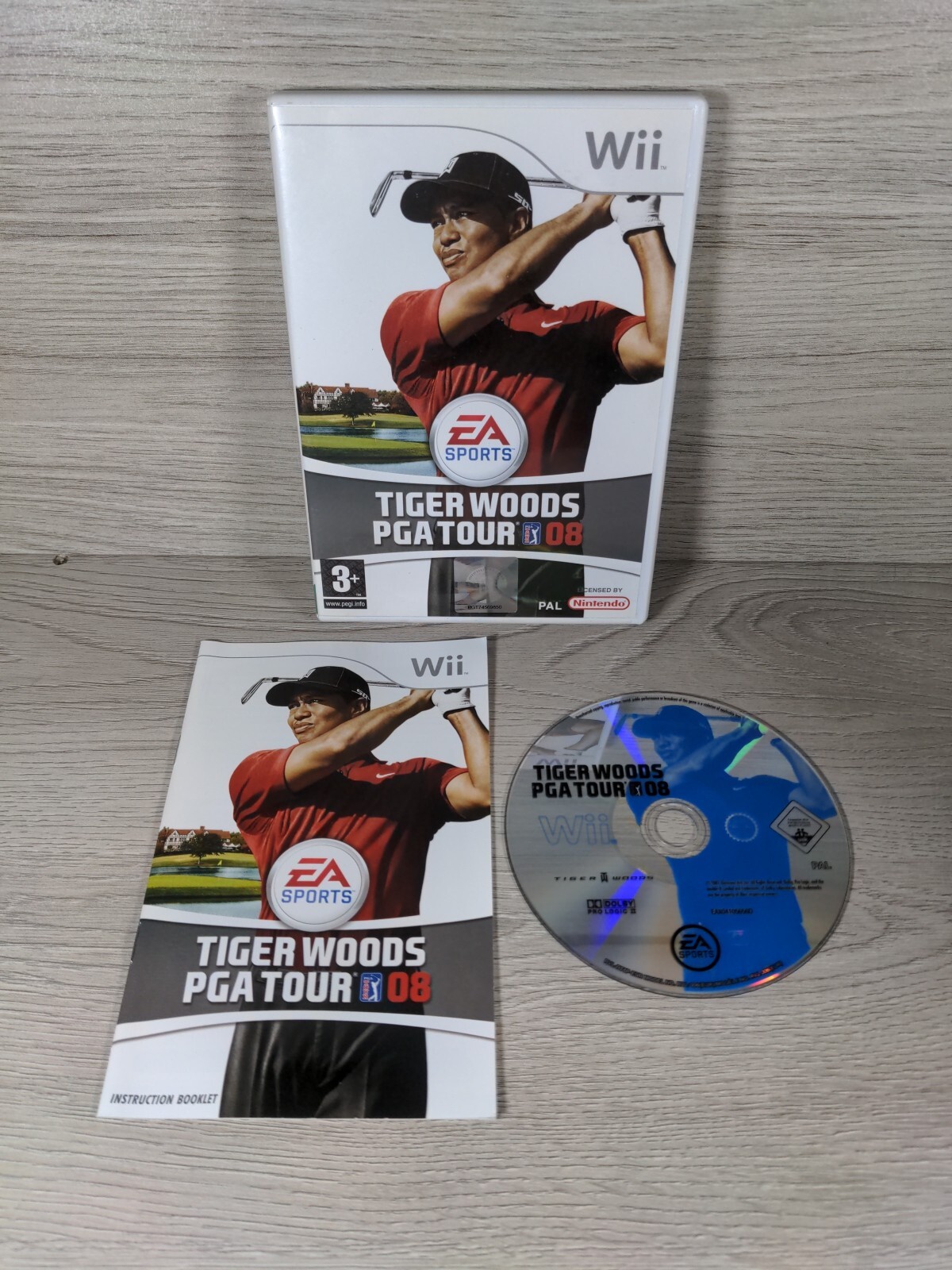 Tiger Woods PGA Tour 08 Nintendo Wii Game & Manual Tested & Working