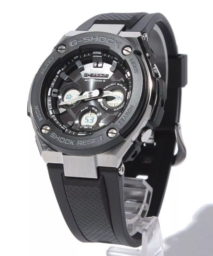 Casio G-SHOCK GST-W300-1AJF G Steel Solar Atomic Radio Men's Watch from  Japan