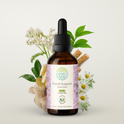 HerbEra Breast Support Alcohol-FREE Tincture. Breast Health