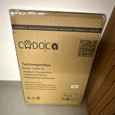Cadoca Faltbare Tiertransportbox XL aus Stoff, beige (Herstellernr. 109673) Cadoca Faltbare Tiertransportbox XL aus Stoff, beige (Herstellernr. 109673)