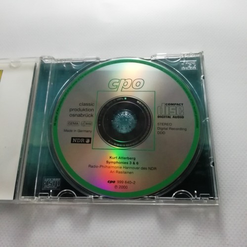 Atterberg: Symphonies 3 & 6 / Rasilainen / CPO CD 999 640-2 - Picture 3 of 3