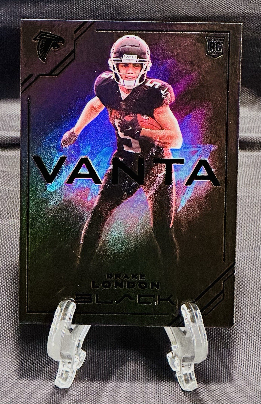 2022 Panini Black DRAKE LONDON Rookie SSP Case Hit Vanta