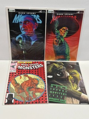 Mark Spears Monsters #4 Cover A C D E Set Of 4 Variants