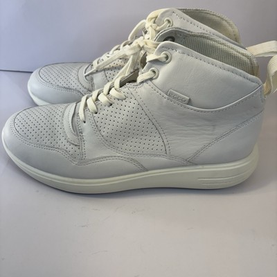 ECCO Womens Soft 7 Runner White High-Top Sneakers SIZE 8.