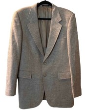 Vintage Evan-Picone 100 Wool Oatmeal Blazer Sport Coat Men s 40 Reg