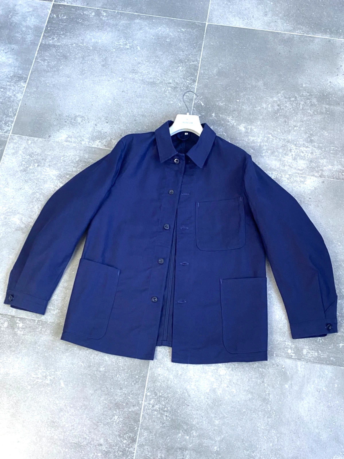 Vintage Men's SANFOR 60's French Work Wear Chore Utility Field Coat Jacket M - L