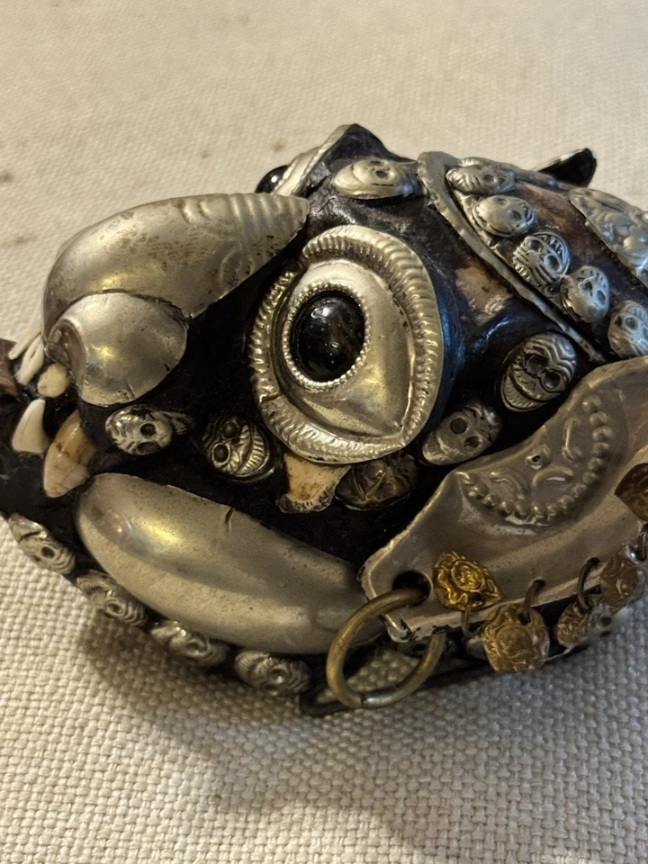 Authentic Tibetan Buddhist Monkey Skull Kapala.   - Image 4 of 4