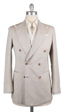 Luigi Borrelli Cream Silk Fancy Sportcoat - 42/52 - SA926174 
