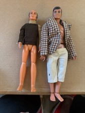 Vintage 1973 LONE RANGER Toy Doll Action Figure Mattel Doll Lot Of Two