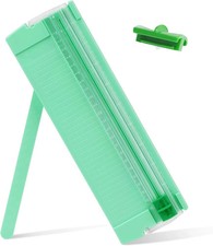 Mini Paper Cutter, Straight Small Paper Trimmer with Side Ruler for Scrapbooking