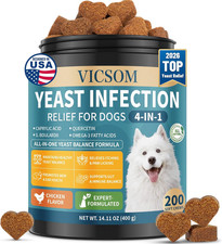 Yeast Infection Treatment for Dogs, Itch Relief, 200 Soft Chews