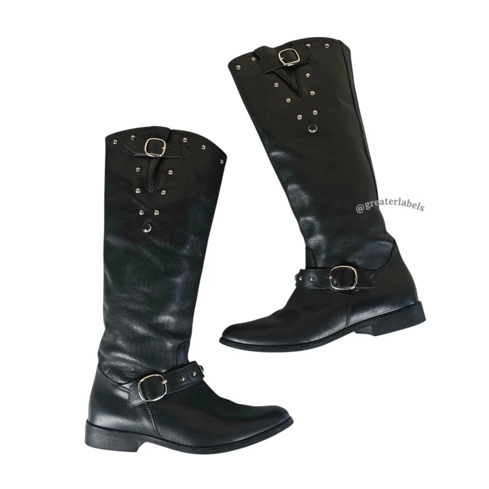 Botas altas hasta la rodilla Golden Goose Kate de cuero con tachuelas $1150 talla 38 Foto 4 de 4