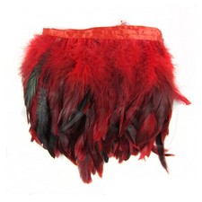 Rooster Hackle Coque Feather Fringe Craft Trim Sewing Millinery 0.3/1/5M