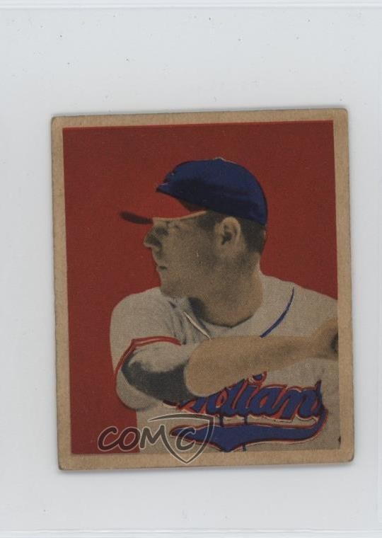 1949 Bowman White Back Dale Mitchell #43