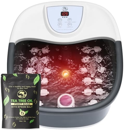 ECARBME FOOT SPA BATH MASSAGER WITH HEAT MM-20M-9 - BLACK