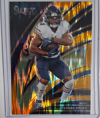 Panini Select 2025 Club Level D'Andre Swift #272 Bears Orange Shock Prizm /399