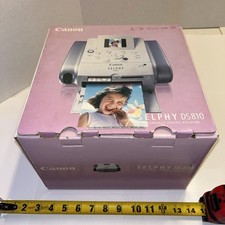 New Canon DS810 Compact Photo Printer White Selphy in Box Ink Software Complete