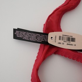 NEW Victoria's Secret VTG 2013 Sexy Little Things Bow Sheer Thong Panty MEDIUM