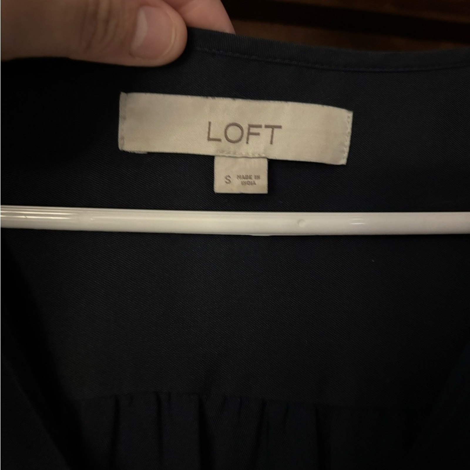 LOFT SPLIT NECK RUFFLE BLOUSE - image 3