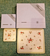 Vintage Pimpernel Strawberry Patch Place Mats/Table Mats 22cm - Boxed X6 1980s