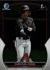 2023 Bowman Chrome Prospects - Christian Cerda 1st Bowman #BCP-56 - Diamondbacks