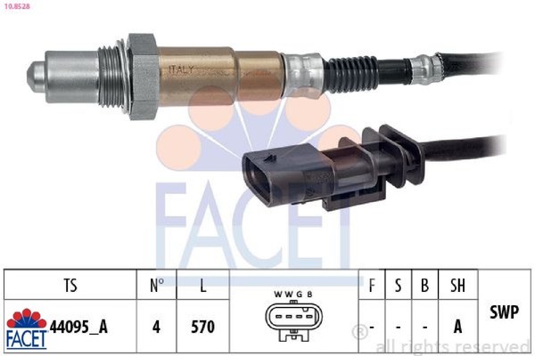 Facet 10.8528 Lambdasonde Lamdasonde FüR Volvo FüR Polestar-image