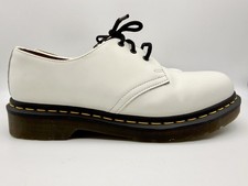 Doc Dr. Martens Women's US 9 EU 41 Smooth 1461 White Leather Oxford Shoes Mens 8