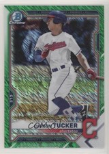 2021 Bowman Chrome Prospects Green Shimmer Refractor 36/99 Carson Tucker 1u6