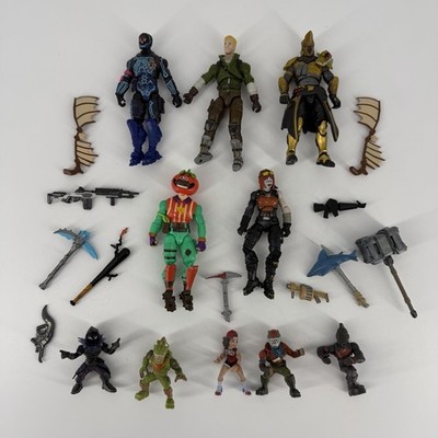 Fortnite Action Figure LOT  5 Figures w Accessories 4  &  5 Mini Figures