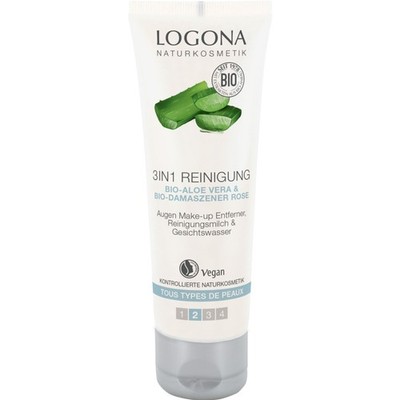 Logona 3in1 Reinigungsmilch Bio-Aloe Vera   100 ml