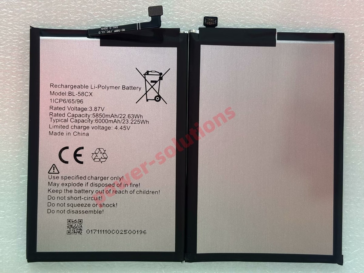 For Infinix X659 Hot 10i BL-58CX Phone Battery 6000mAh/23.225Wh