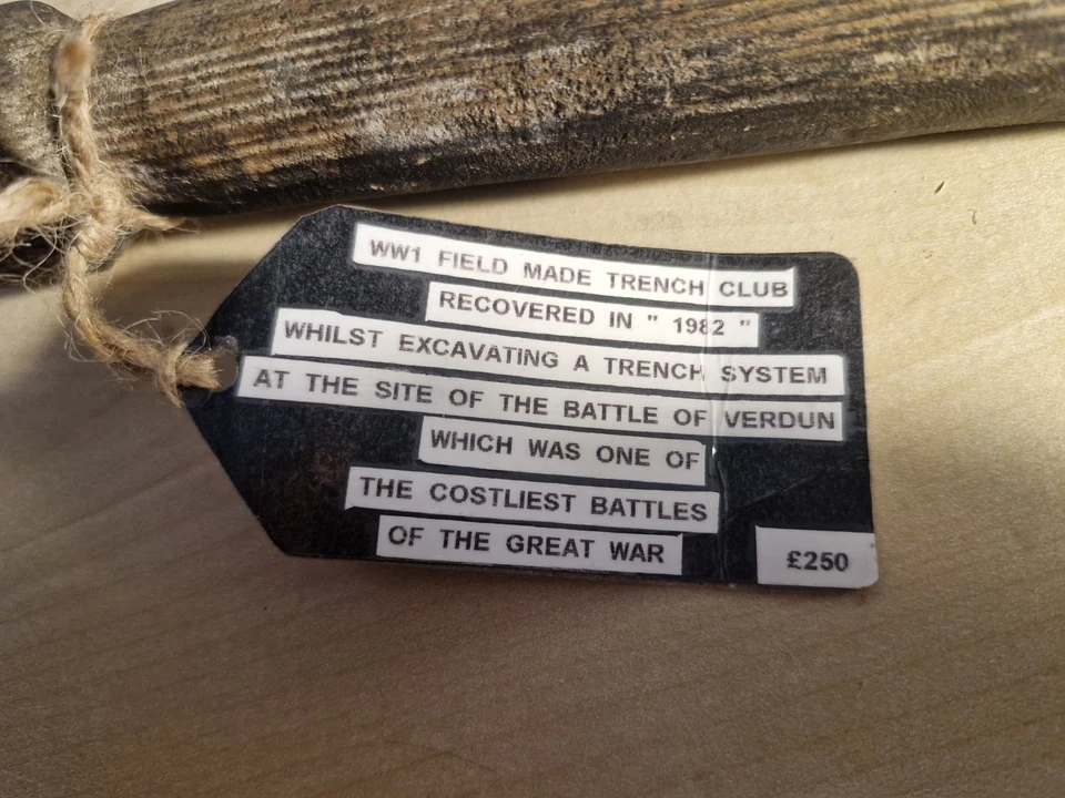 WW1 Trench Club Antique Recovered In A Trench System In Verdun - Image 2 of 4