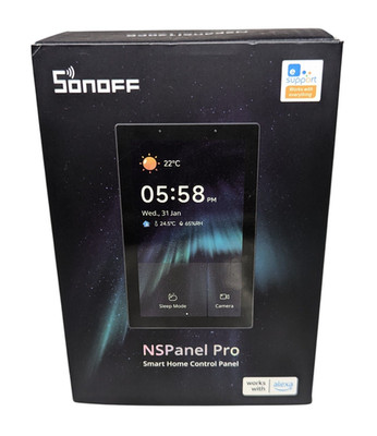 SONOFF NSPanel Pro 120 V2.0 Smart Home Control Panel Built-in Zigbee BLACK 120PB