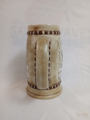 Vintage Budweiser 1981 "Snowy Woodland" Holiday Beer Stein Ceramarte CS50 Brazil - Picture 3 of 7