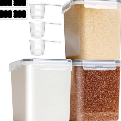 Vorratsdosen Set 3x2,5L luftdicht Lebensmittel Aufbewahrung Küche Mehl Reis