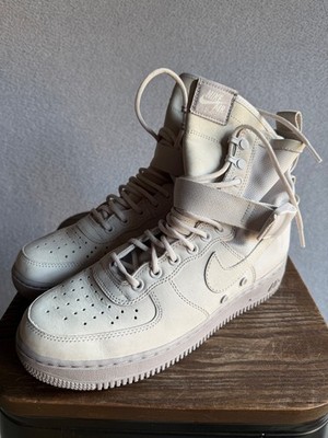 Size 10 - Wmns Nike SF Air Force 1 High Vast Grey 857872-003 No Box Missing Belt